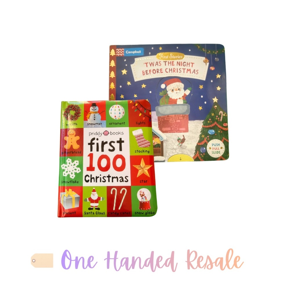 🎄 Christmas Story Book Set First 100 Words Night Before Christmas Books Kids